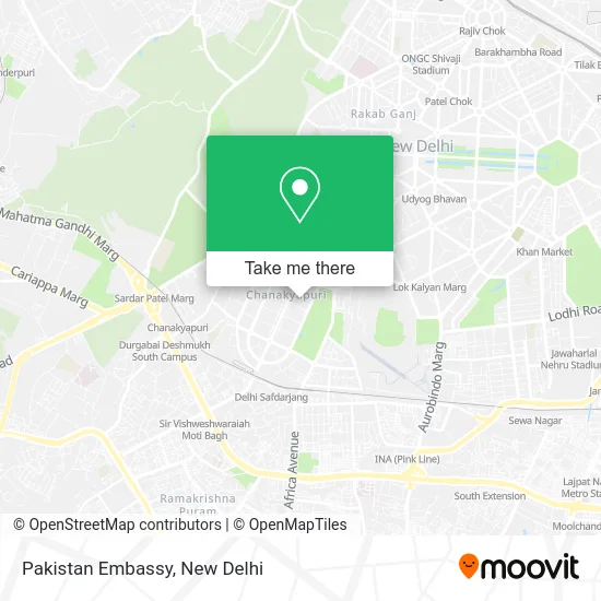 Pakistan Embassy map