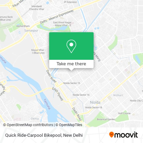 Quick Ride-Carpool Bikepool map
