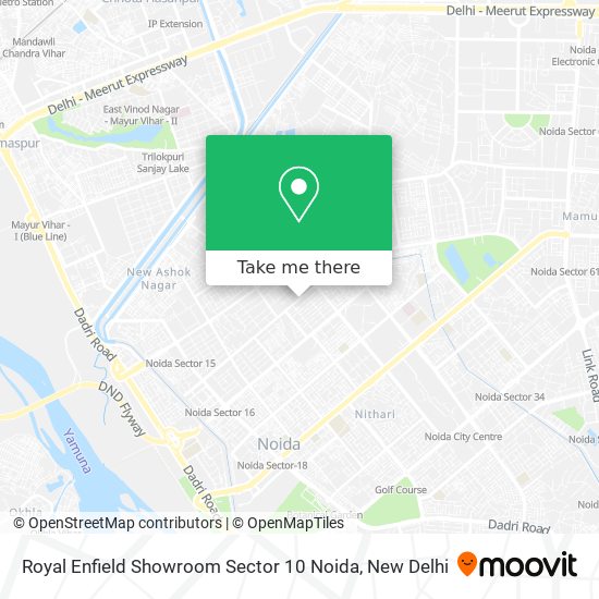Royal Enfield Showroom Sector 10 Noida map