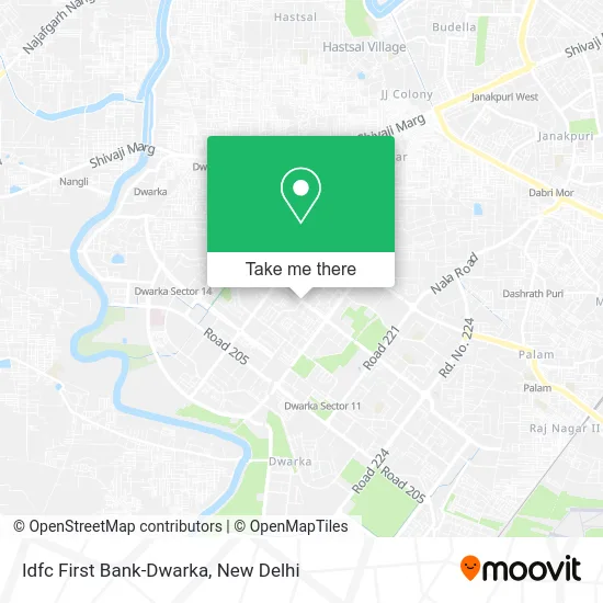 Idfc First Bank-Dwarka map