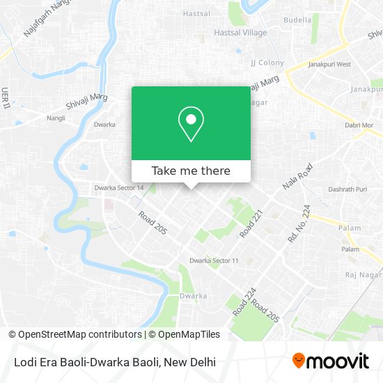 Lodi Era Baoli-Dwarka Baoli map