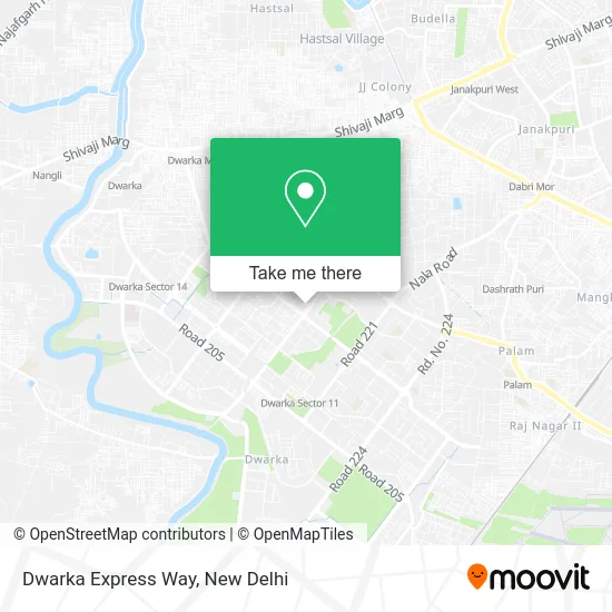 Dwarka Express Way map