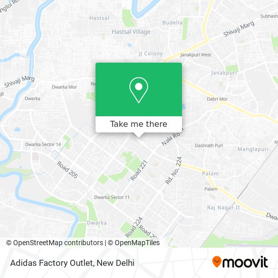 Adidas Factory Outlet map