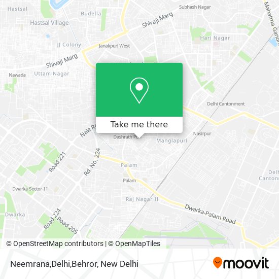 Neemrana,Delhi,Behror map