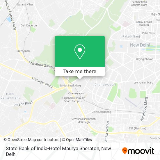 State Bank of India-Hotel Maurya Sheraton map