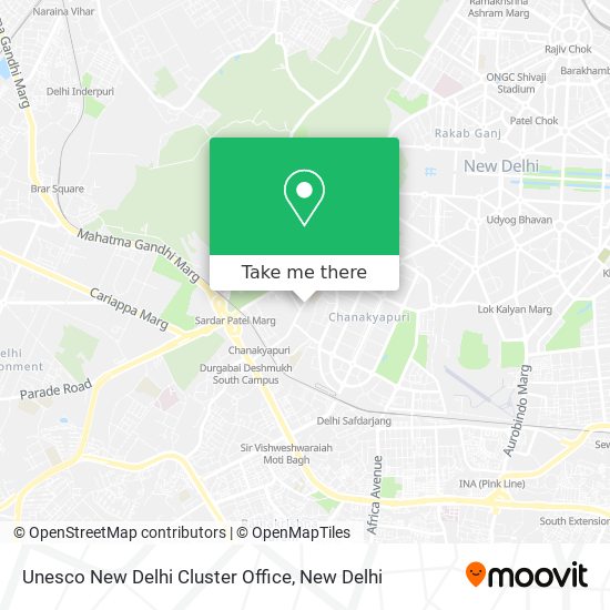 Unesco New Delhi Cluster Office map