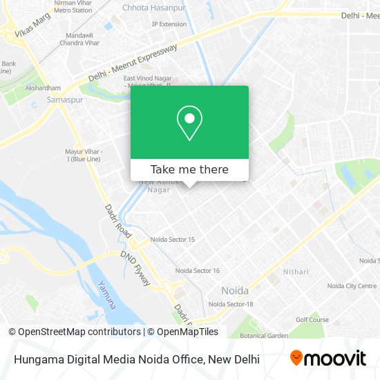 Hungama Digital Media Noida Office map