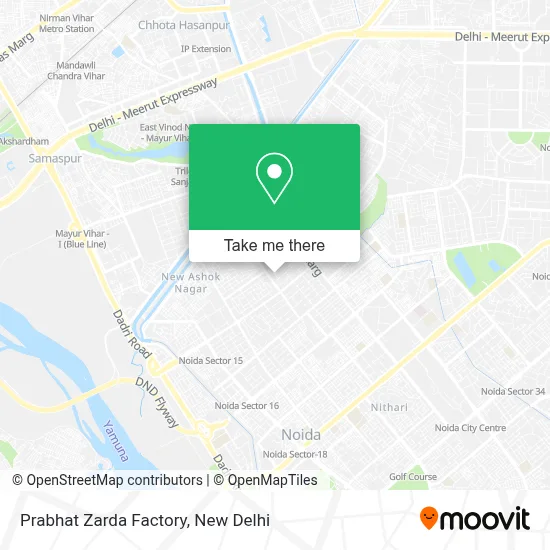 Prabhat Zarda Factory map