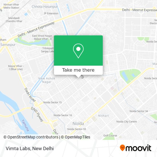 Vimta Labs map