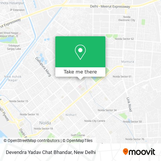 Devendra Yadav Chat Bhandar map