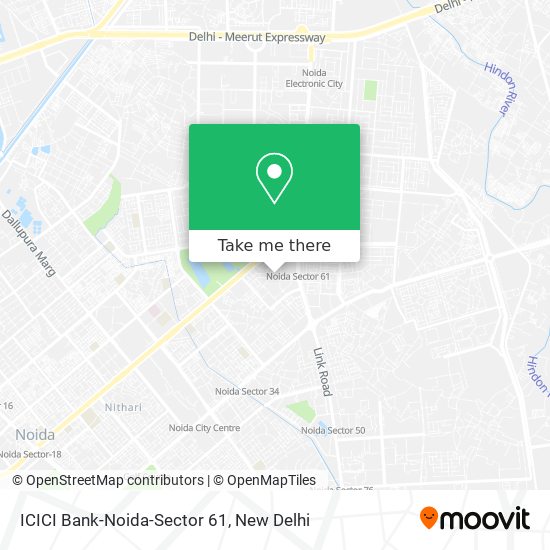 ICICI Bank-Noida-Sector 61 map