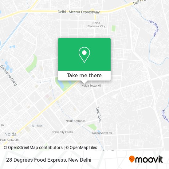 28 Degrees Food Express map