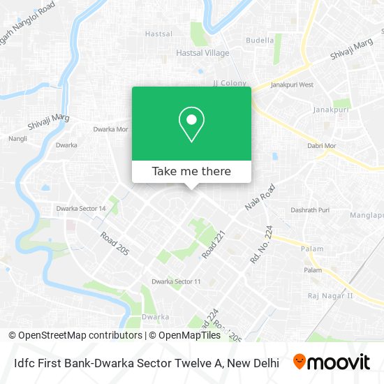 Idfc First Bank-Dwarka Sector Twelve A map