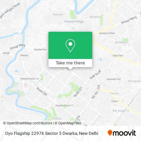 Oyo Flagship 22976 Sector 3 Dwarka map