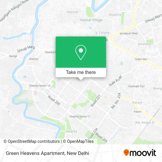 Green Heavens Apartment map