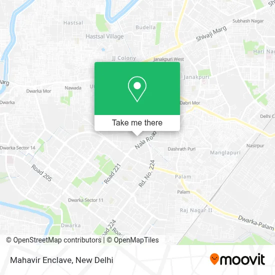 Mahavir Enclave map