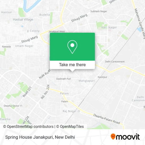 Spring House Janakpuri map