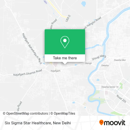 Six Sigma Star Healthcare map