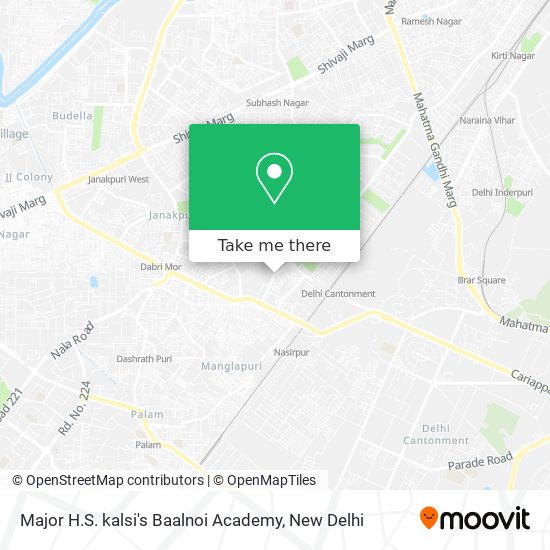 Major H.S. kalsi's Baalnoi Academy map