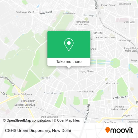 CGHS Unani Dispensary map