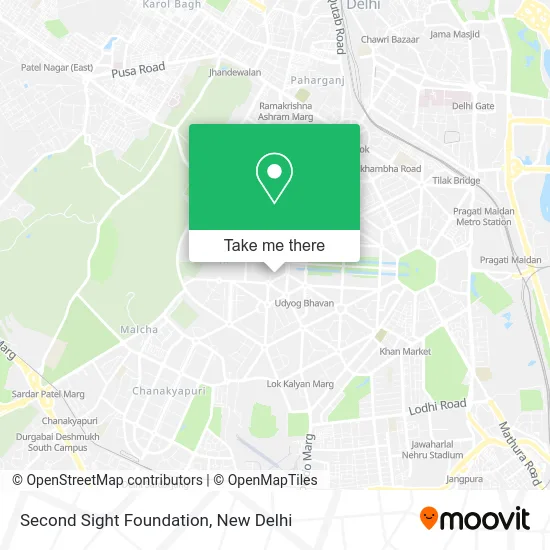 Second Sight Foundation map