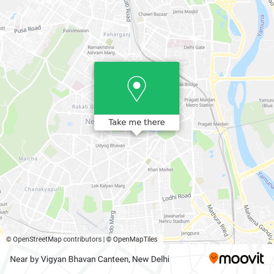 Near by Vigyan Bhavan Canteen map