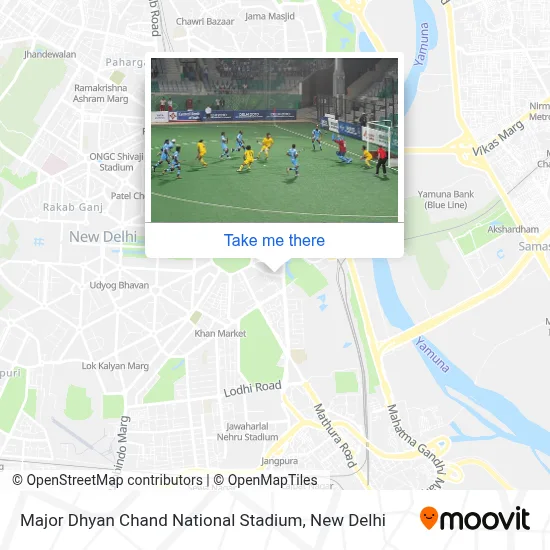 Major Dhyan Chand National Stadium map