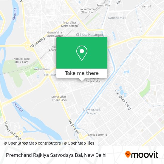 Premchand Rajkiya Sarvodaya Bal map