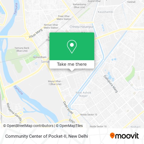 Community Center of Pocket-II map