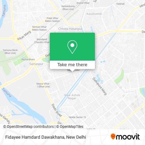 Fidayee Hamdard Dawakhana map