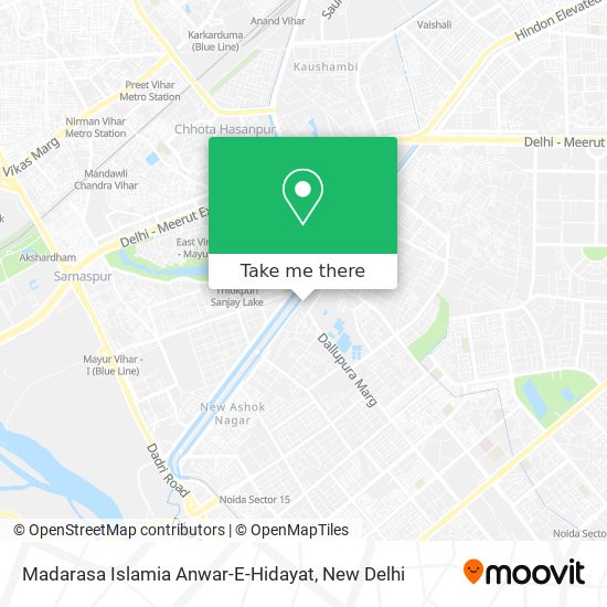 Madarasa Islamia Anwar-E-Hidayat map