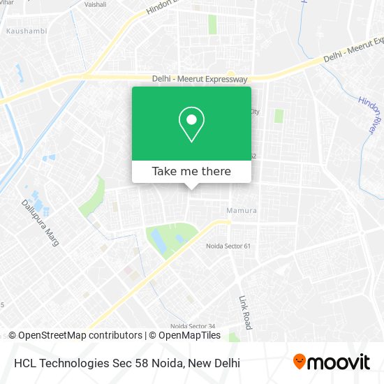 HCL Technologies Sec 58 Noida map