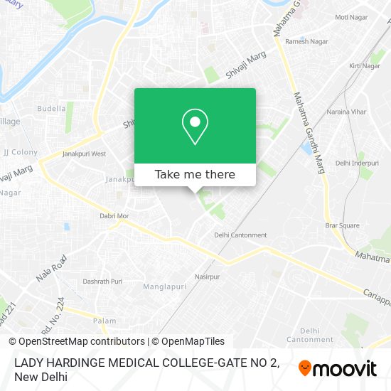 LADY HARDINGE MEDICAL COLLEGE-GATE NO 2 map