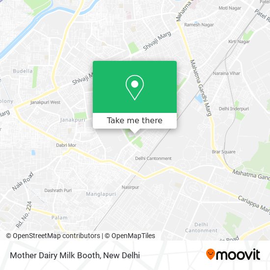 Mother Dairy Milk Booth map