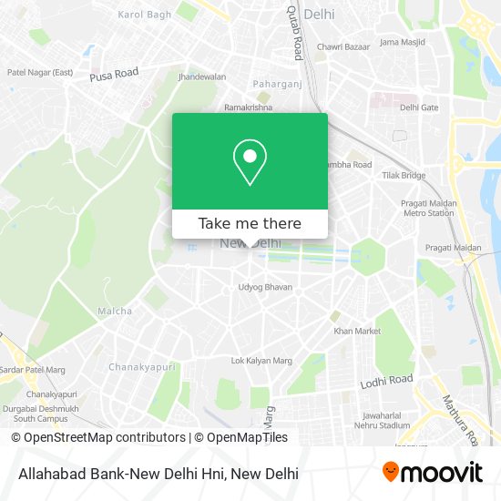 Allahabad Bank-New Delhi Hni map