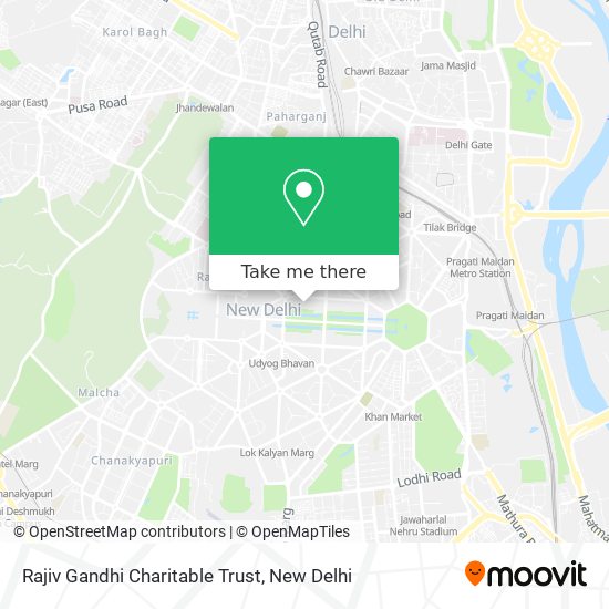 Rajiv Gandhi Charitable Trust map