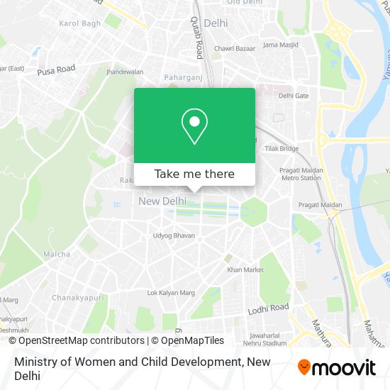 Ministry of Women and Child Development map