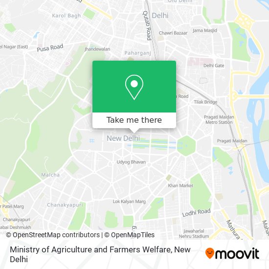 Ministry of Agriculture and Farmers Welfare map