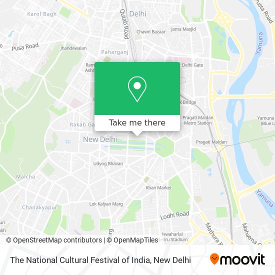 The National Cultural Festival of India map