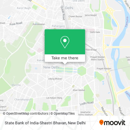 State Bank of India-Shastri Bhavan map