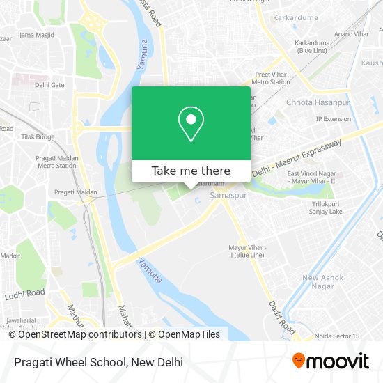 Pragati Wheel School map