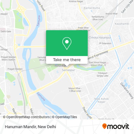 Hanuman Mandir map