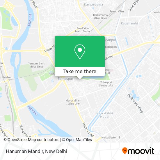 Hanuman Mandir map