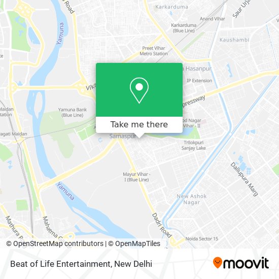 Beat of Life Entertainment map