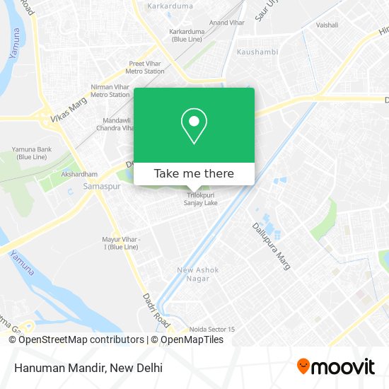 Hanuman Mandir map