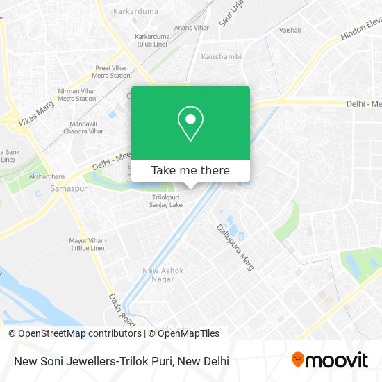 New Soni Jewellers-Trilok Puri map