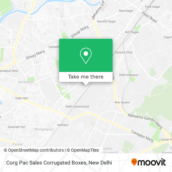 Corg Pac Sales Corrugated Boxes map