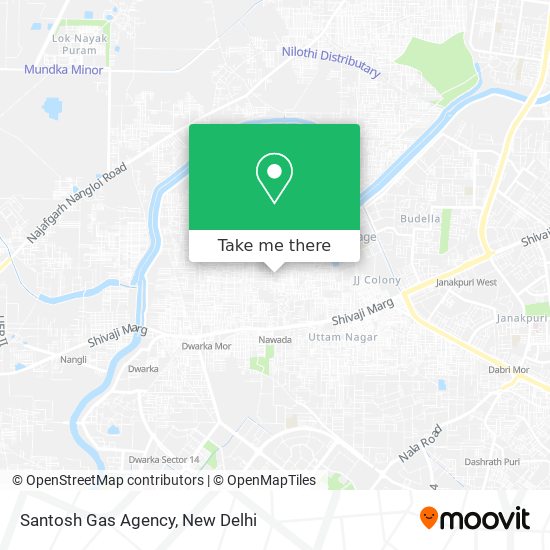 Santosh Gas Agency map