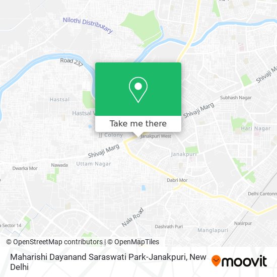 Maharishi Dayanand Saraswati Park-Janakpuri map