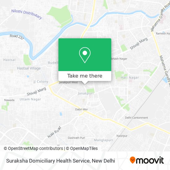 Suraksha Domiciliary Health Service map